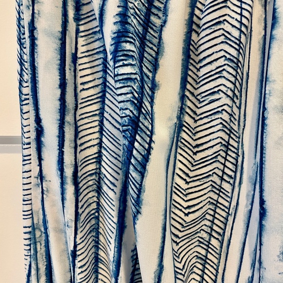 Fab'rik Strapless Jumpsuit, EUC, S, Blue/White, One-piece - Picture 3 of 12